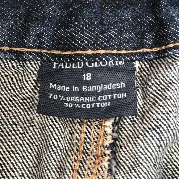 Vintage 90s Grunge Streetwear Skater Low Rise Dark Wash Denim Wide Leg Jeans /18 - Picture 8 of 8